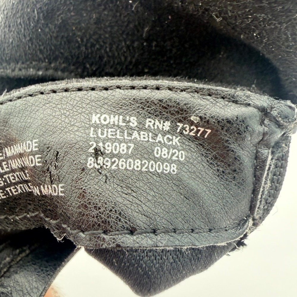 Jumping Beans Luella Toddler Girls Black Glitter Ankle Boots Side Zip Size 9M - Picture 7 of 7
